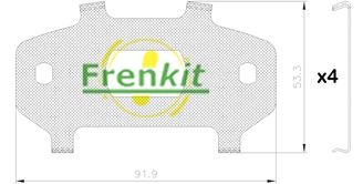 Pretčīkstēšanas plēve, Bremžu uzlikas FRENKIT 940146