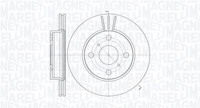 Тормозной диск MAGNETI MARELLI 361302040738