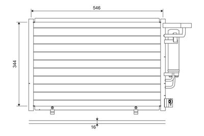 Конденсатор, кондиционер VALEO 822699
