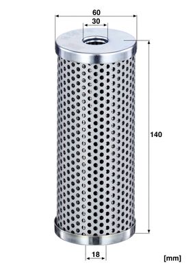 Фильтр, система рабочей гидравлики MANN-FILTER H 6008