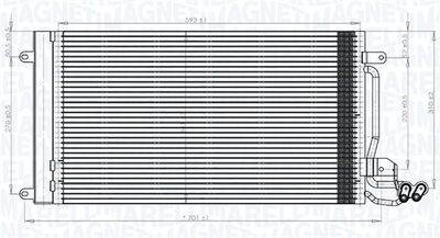 Конденсатор, кондиционер MAGNETI MARELLI 350203821000