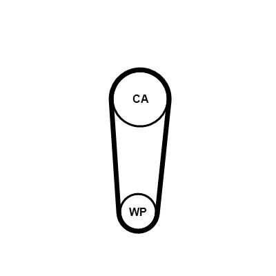 Ūdenssūknis + Zobsiksnas komplekts CONTINENTAL CTAM CT1236WP1