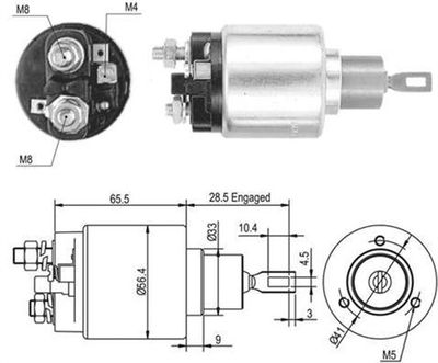 MAGNETI MARELLI 940113050461 Ievilcējrelejs, Starteris