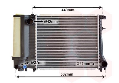 Radiators, Motora dzesēšanas sistēma VAN WEZEL 06002081
