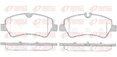 Bremžu uzliku kompl., Disku bremzes REMSA 1521.00