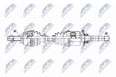 Приводной вал NTY NPW-FT-103