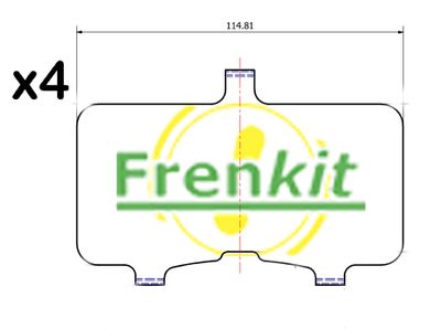 Pretčīkstēšanas plēve, Bremžu uzlikas FRENKIT 940239