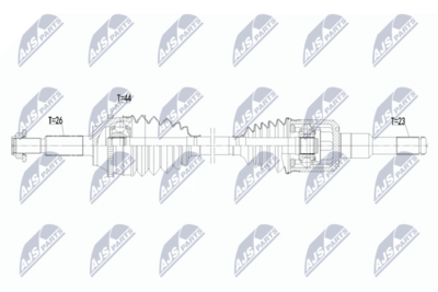 Приводной вал NTY NPW-FR-224