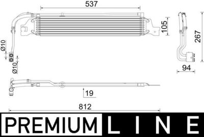 Eļļas radiators, Automātiskā pārnesumkārba MAHLE CLC 288 000P
