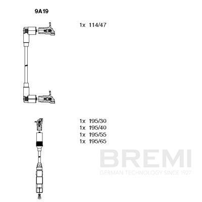 Augstsprieguma vadu komplekts BREMI 9A19