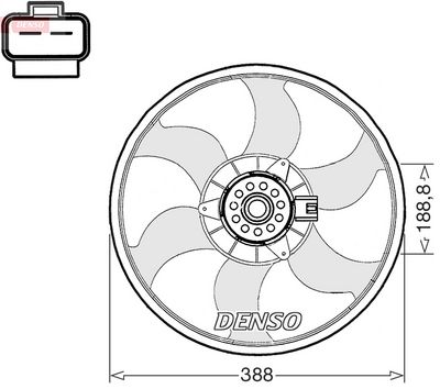 Ventilators, Motora dzesēšanas sistēma DENSO DER20003