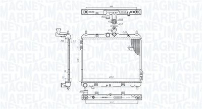 Radiators, Motora dzesēšanas sistēma MAGNETI MARELLI 350213192200