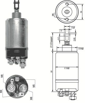 Ievilcējrelejs, Starteris MAGNETI MARELLI 940113050089