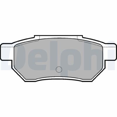 Комплект тормозных колодок, дисковый тормоз DELPHI LP562