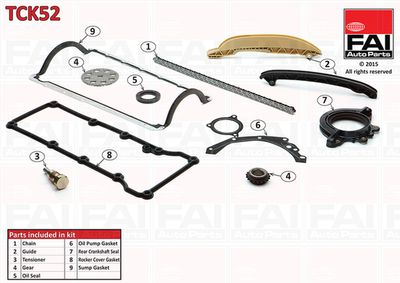 Комплект цели привода распредвала FAI AUTOPARTS TCK52