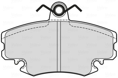 Bremžu uzliku kompl., Disku bremzes VALEO 601699