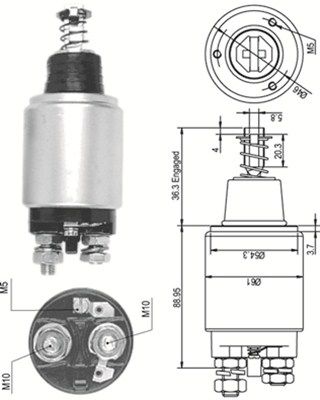Ievilcējrelejs, Starteris MAGNETI MARELLI 940113050113