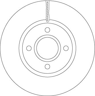 Тормозной диск TRW DF6509