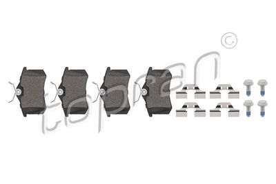 Bremžu uzliku kompl., Disku bremzes TOPRAN 107239