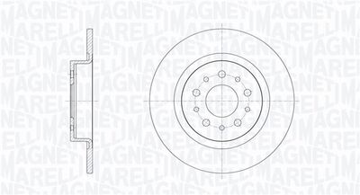 Тормозной диск MAGNETI MARELLI 361302040714
