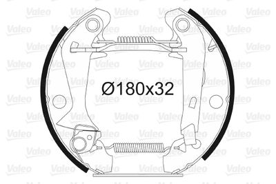Комплект тормозных колодок VALEO 554501