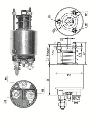 Ievilcējrelejs, Starteris MAGNETI MARELLI 940113050533