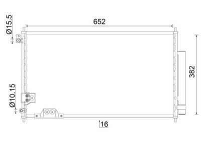 Kondensators, Gaisa kond. sistēma MAHLE AC 826 000S