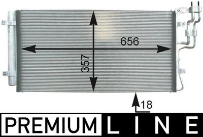 Конденсатор, кондиционер MAHLE AC 436 000P