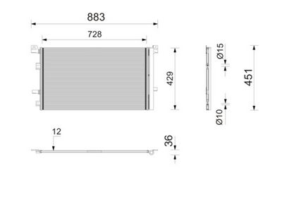 Конденсатор, кондиционер MAHLE AC 1216 000P