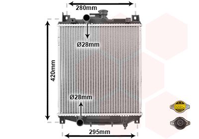 Radiators, Motora dzesēšanas sistēma VAN WEZEL 52002059