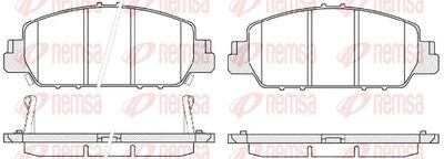Bremžu uzliku kompl., Disku bremzes REMSA 1548.02
