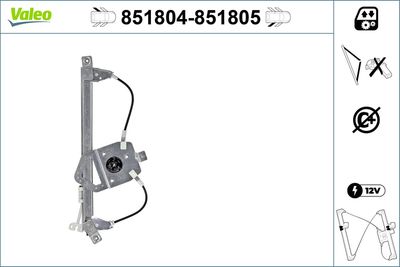 Стеклоподъемник VALEO 851804