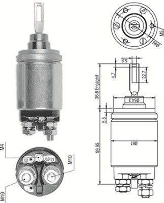 Ievilcējrelejs, Starteris MAGNETI MARELLI 940113050260