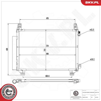 Kondensators, Gaisa kond. sistēma ESEN SKV 86SKV183
