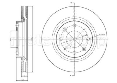 Bremžu diski METELLI 23-1078C