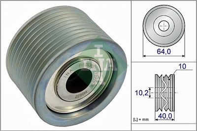 Parazīt-/Vadrullītis, Ķīļrievu siksna Schaeffler INA 532 0662 10