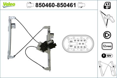 Стеклоподъемник VALEO 850460