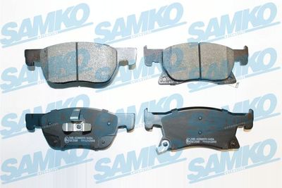 Комплект тормозных колодок, дисковый тормоз SAMKO 5SP2048