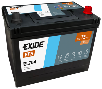 Startera akumulatoru baterija EXIDE EL754