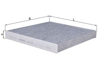 Фильтр, воздух во внутренном пространстве MAHLE LAK 158