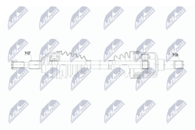 Приводной вал NTY NPW-FR-185
