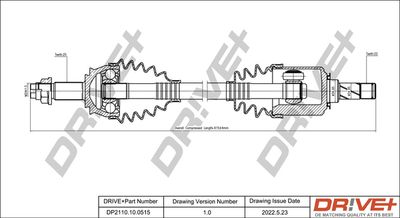 Piedziņas vārpsta Dr!ve+ DP2110.10.0515