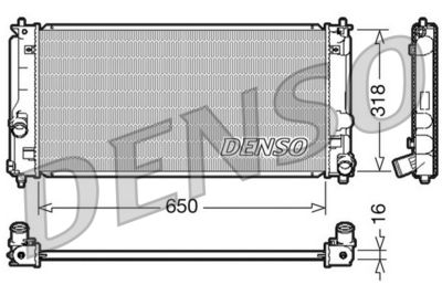 Radiators, Motora dzesēšanas sistēma DENSO DRM50044