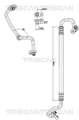 Augst-/Zemspiediena cauruļvads, Gaisa kond. sist. TRISCAN 9010 43004