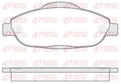 Bremžu uzliku kompl., Disku bremzes REMSA 1323.00