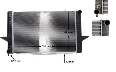 Radiators, Motora dzesēšanas sistēma MAHLE CR 164 000S