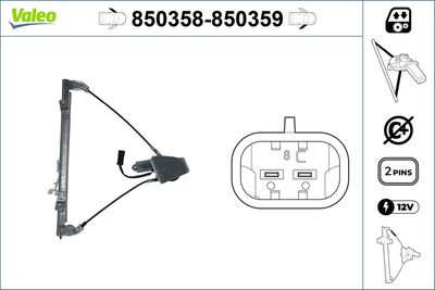 Стеклоподъемник VALEO 850358