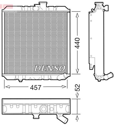 Radiators, Motora dzesēšanas sistēma DENSO DRM14002