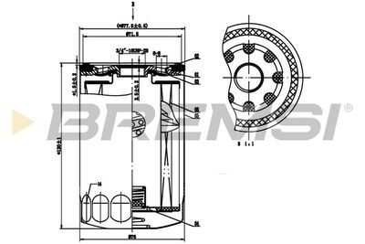 Масляный фильтр BREMSI FL1808
