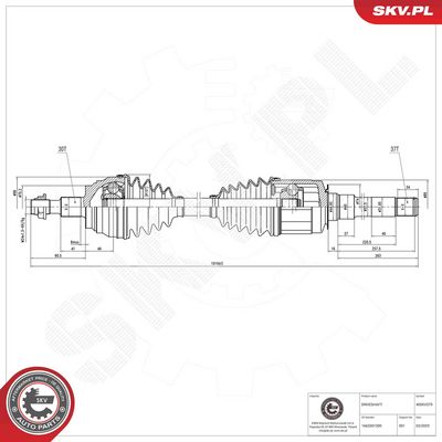 Piedziņas vārpsta ESEN SKV 40SKV379